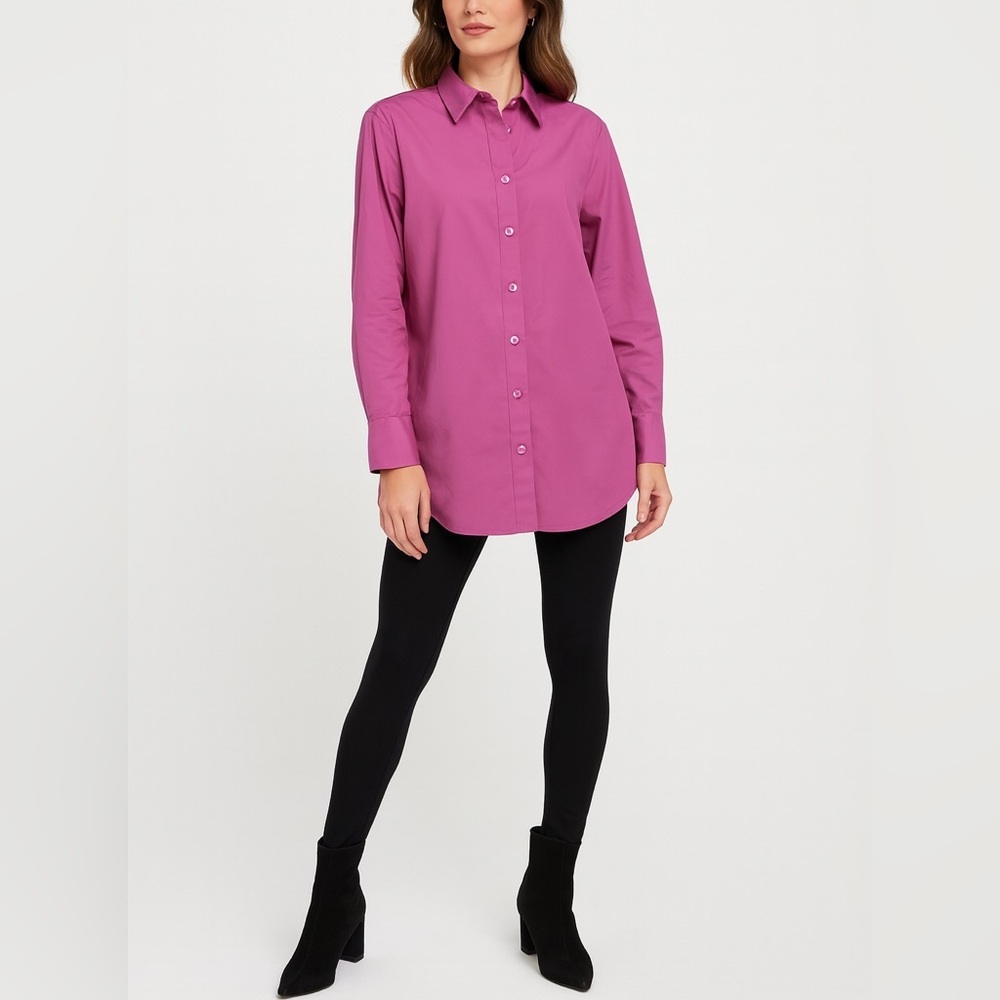 Brand new with tags! Banana Republic Magenta Button-Down Shirt NWT